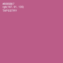 #BB5B87 - Tapestry Color Image