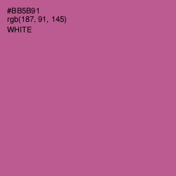 #BB5B91 - Tapestry Color Image
