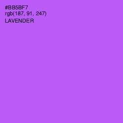 #BB5BF7 - Lavender Color Image