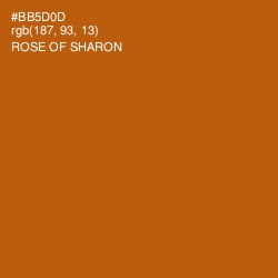 #BB5D0D - Rose of Sharon Color Image