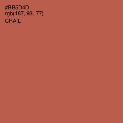 #BB5D4D - Crail Color Image