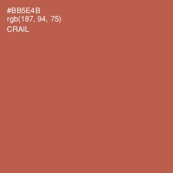 #BB5E4B - Crail Color Image
