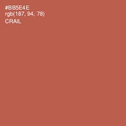 #BB5E4E - Crail Color Image