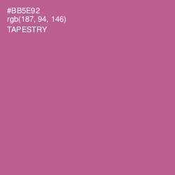 #BB5E92 - Tapestry Color Image