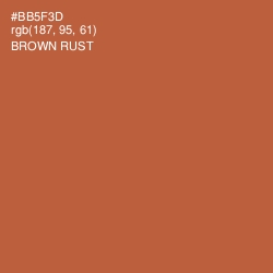 #BB5F3D - Brown Rust Color Image