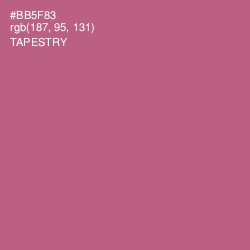 #BB5F83 - Tapestry Color Image