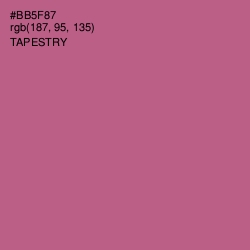 #BB5F87 - Tapestry Color Image