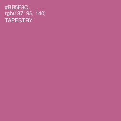 #BB5F8C - Tapestry Color Image