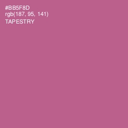 #BB5F8D - Tapestry Color Image