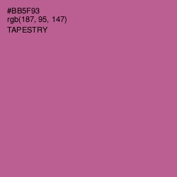 #BB5F93 - Tapestry Color Image