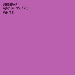 #BB5FAF - Wisteria Color Image