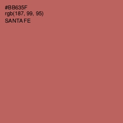 #BB635F - Santa Fe Color Image