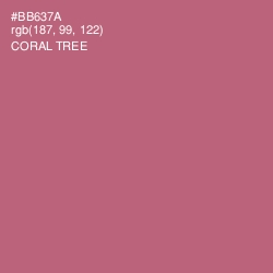 #BB637A - Coral Tree Color Image