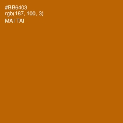#BB6403 - Mai Tai Color Image