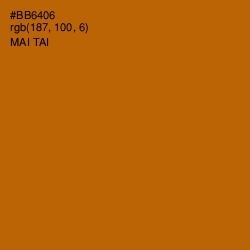 #BB6406 - Mai Tai Color Image