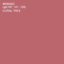 #BB656D - Coral Tree Color Image