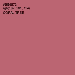 #BB6572 - Coral Tree Color Image