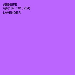 #BB65FE - Lavender Color Image