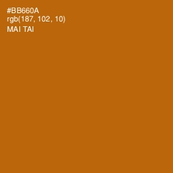 #BB660A - Mai Tai Color Image