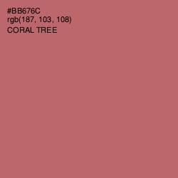 #BB676C - Coral Tree Color Image
