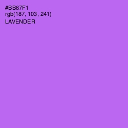 #BB67F1 - Lavender Color Image