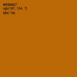 #BB6807 - Mai Tai Color Image