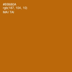 #BB680A - Mai Tai Color Image