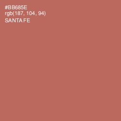 #BB685E - Santa Fe Color Image