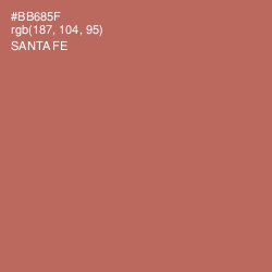 #BB685F - Santa Fe Color Image