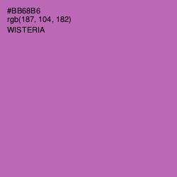 #BB68B6 - Wisteria Color Image