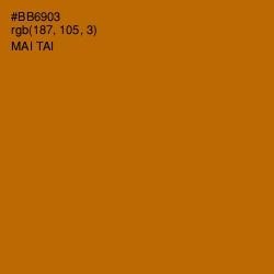 #BB6903 - Mai Tai Color Image