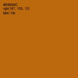 #BB690C - Mai Tai Color Image