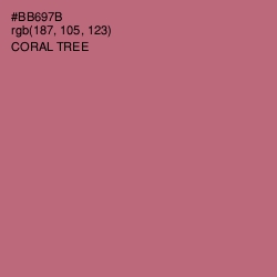 #BB697B - Coral Tree Color Image