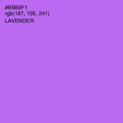 #BB69F1 - Lavender Color Image