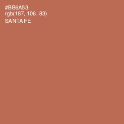 #BB6A53 - Santa Fe Color Image