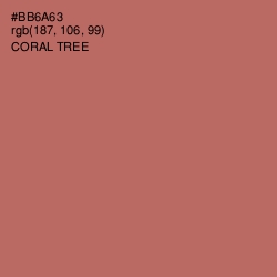 #BB6A63 - Coral Tree Color Image