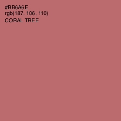 #BB6A6E - Coral Tree Color Image