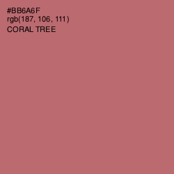 #BB6A6F - Coral Tree Color Image