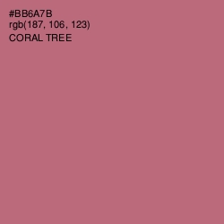 #BB6A7B - Coral Tree Color Image