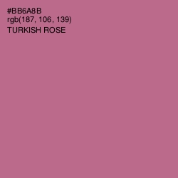 #BB6A8B - Turkish Rose Color Image