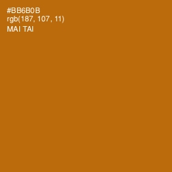 #BB6B0B - Mai Tai Color Image