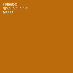 #BB6B0C - Mai Tai Color Image