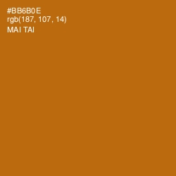 #BB6B0E - Mai Tai Color Image