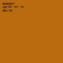 #BB6B0F - Mai Tai Color Image