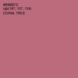 #BB6B7C - Coral Tree Color Image