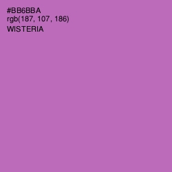 #BB6BBA - Wisteria Color Image