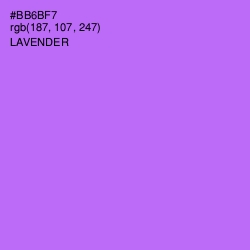 #BB6BF7 - Lavender Color Image