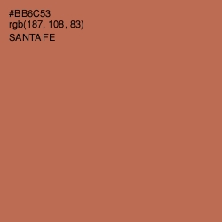 #BB6C53 - Santa Fe Color Image