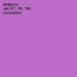 #BB6CC4 - Lavender Color Image