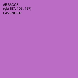 #BB6CC5 - Lavender Color Image